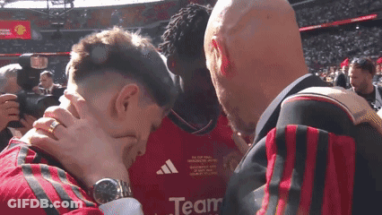 Man In Red And Black Team Jersey GIF