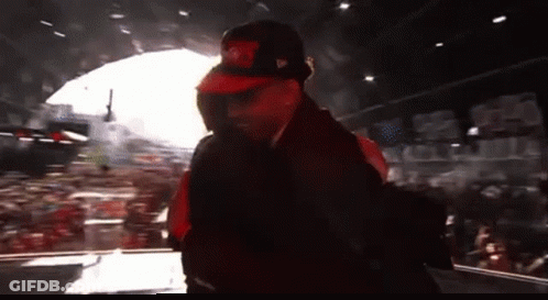 Man In Red And Black Toronto Maple Leafs Hat GIF