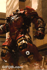 Man In Red And Gold Iron Man Suit GIF
