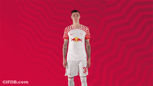 Man In Red And White Jersey Number 3 GIF