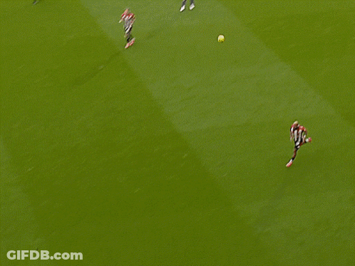 Man In Red And White Jersey Running GIF