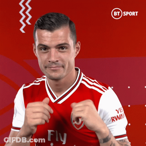 Man In Red And White Jersey Saying Fly GIF
