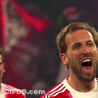 Man In Red And White Jersey Screaming GIF