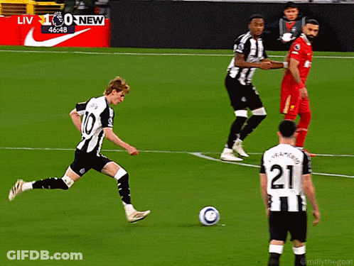 Man In Red And White Jersey With Red Bull GIF