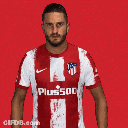 Man In Red And White Plus500 Shirt GIF