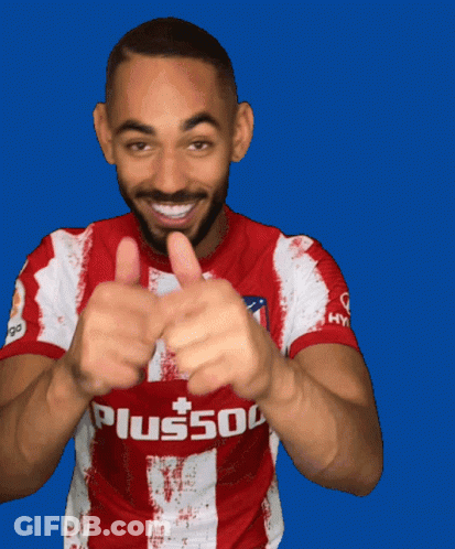 Man In Red And White Plus500 Shirt GIF