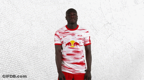 Man In Red And White Red Bull Jersey GIF