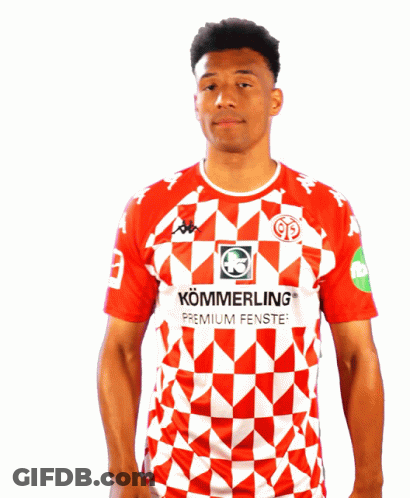 Man In Red And White Shirt Kommeln GIF