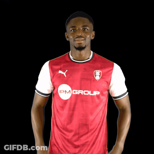 Man In Red And White Shirt Saying IPM Group GIF