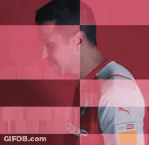 Man In Red And White Soccer Uniform GIF