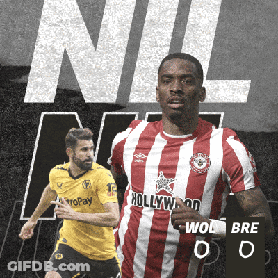 Man In Red And White Striped Hollywood Jersey Holding Sign GIF