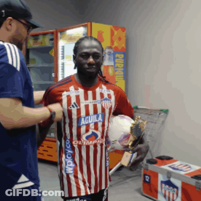 Man In Red And White Striped Shirt Aguila GIF