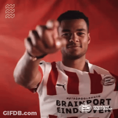 Man In Red And White Striped Shirt Brainport GIF