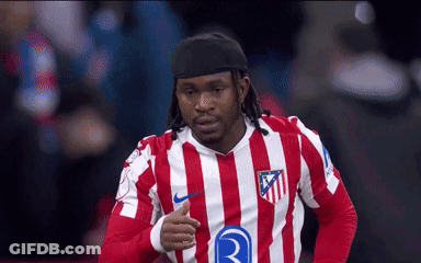 Man In Red And White Striped Shirt With Letter R GIF