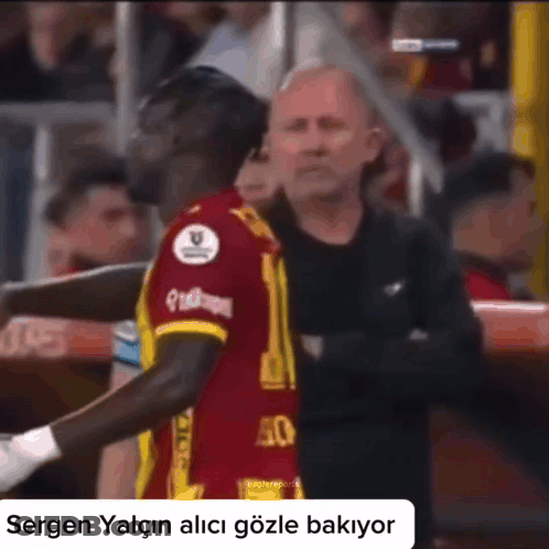 Man In Red And Yellow Jersey Number 40 GIF