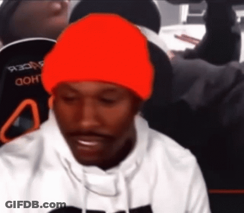 Man In Red Beanie Sitting In Car GIF