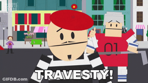 Man In Red Beret Next To Man In Red Shirt 01 GIF