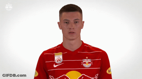 Man In Red Bull Shirt GIF