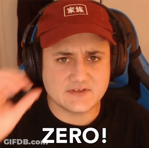 Man In Red Cap Giving Zero GIF