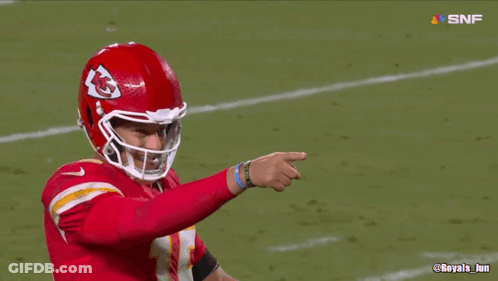 Man In Red Chiefs Sweatshirt GIF