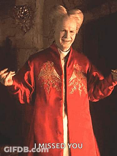 Man In Red Coat Saying I Missed You GIF