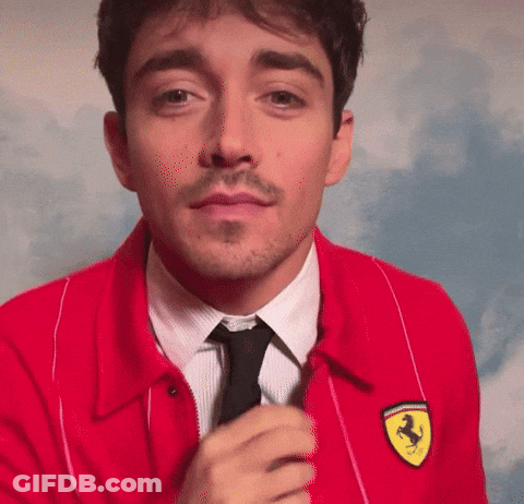 Man In Red Ferrari Jacket GIF