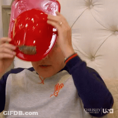 Man In Red Fireman Helmet GIF