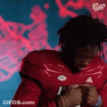 Man In Red Football Jersey GIF