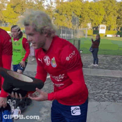 Man In Red GNP Shirt GIF
