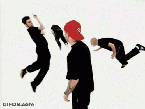 Man In Red Hat And Black Shirt GIF
