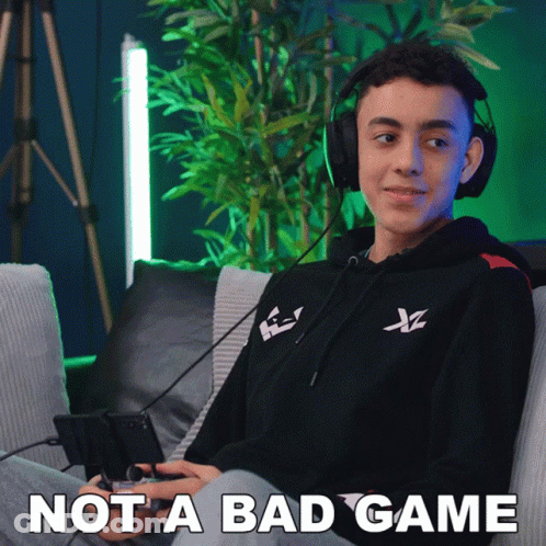 Man In Red Hat And Black Shirt Saying Game GIF