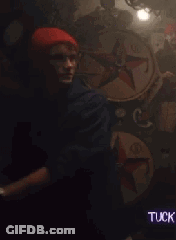Man In Red Hat And Watch GIF