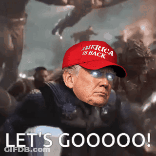 Man In Red Hat Saying America Is Back On It GIF