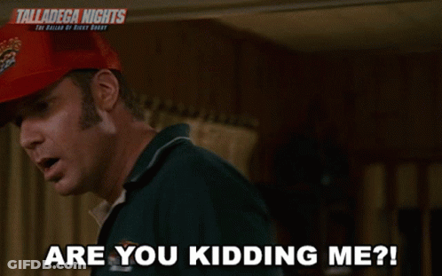 Man In Red Hat Saying Are You Kidding Me GIF