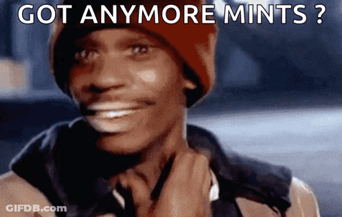 Man In Red Hat Smiling Got Anymore Mints GIF