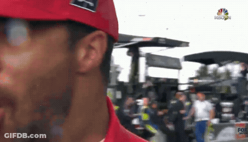 Man In Red Hat With NBC GIF