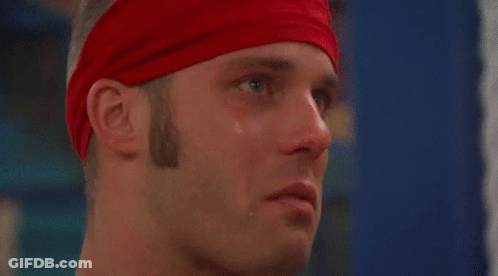 Man In Red Headband Crying With Tear GIF