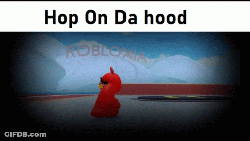 Man In Red Helmet And Leather Jacket Holding Two Guns GIF