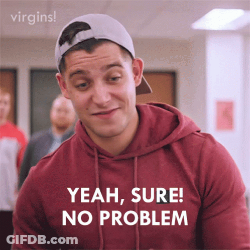 Man In Red Hoodie And White Hat Saying Yeah Sure GIF