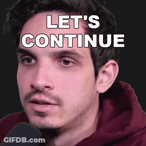 Man In Red Hoodie Let's Continue On Face GIF