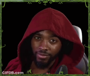 Man In Red Hoodie Making Funny Face GIF