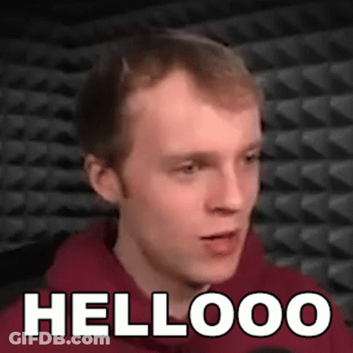Man In Red Hoodie Saying Hellooo GIF