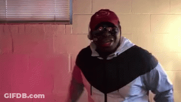 Man In Red Hoodie Saying Iowa State Cyclones GIF