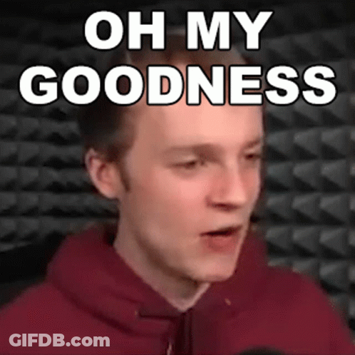 Man In Red Hoodie Saying Oh My Goodness GIF