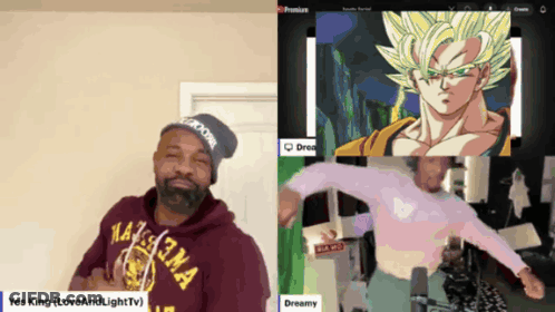 Man In Red Hoodie Saying Yes King GIF