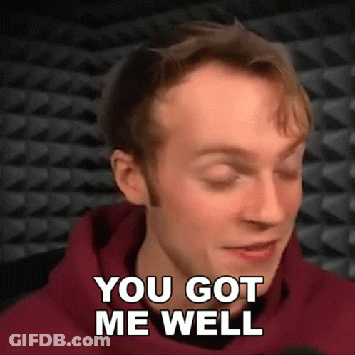 Man In Red Hoodie Saying You Got Me Well GIF