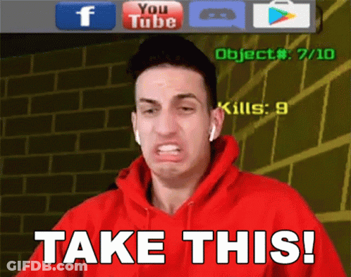 Man In Red Hoodie Says Take This GIF