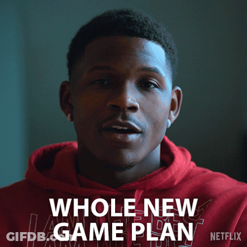 Man In Red Hoodie Whole New Game Plan GIF