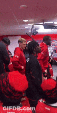 Man In Red Hoodie With GD GIF