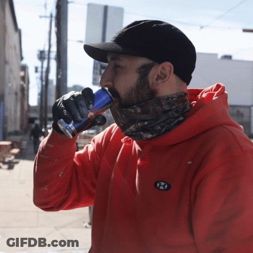 Man In Red Hoodie With Letter H GIF
